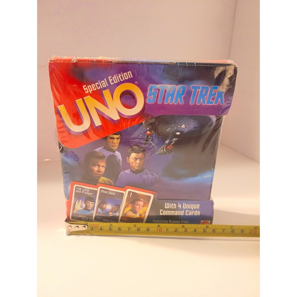 Vintage Y2K Factory Sealed Mattel 1999 Star Trek Special Edition UNO Game Tin